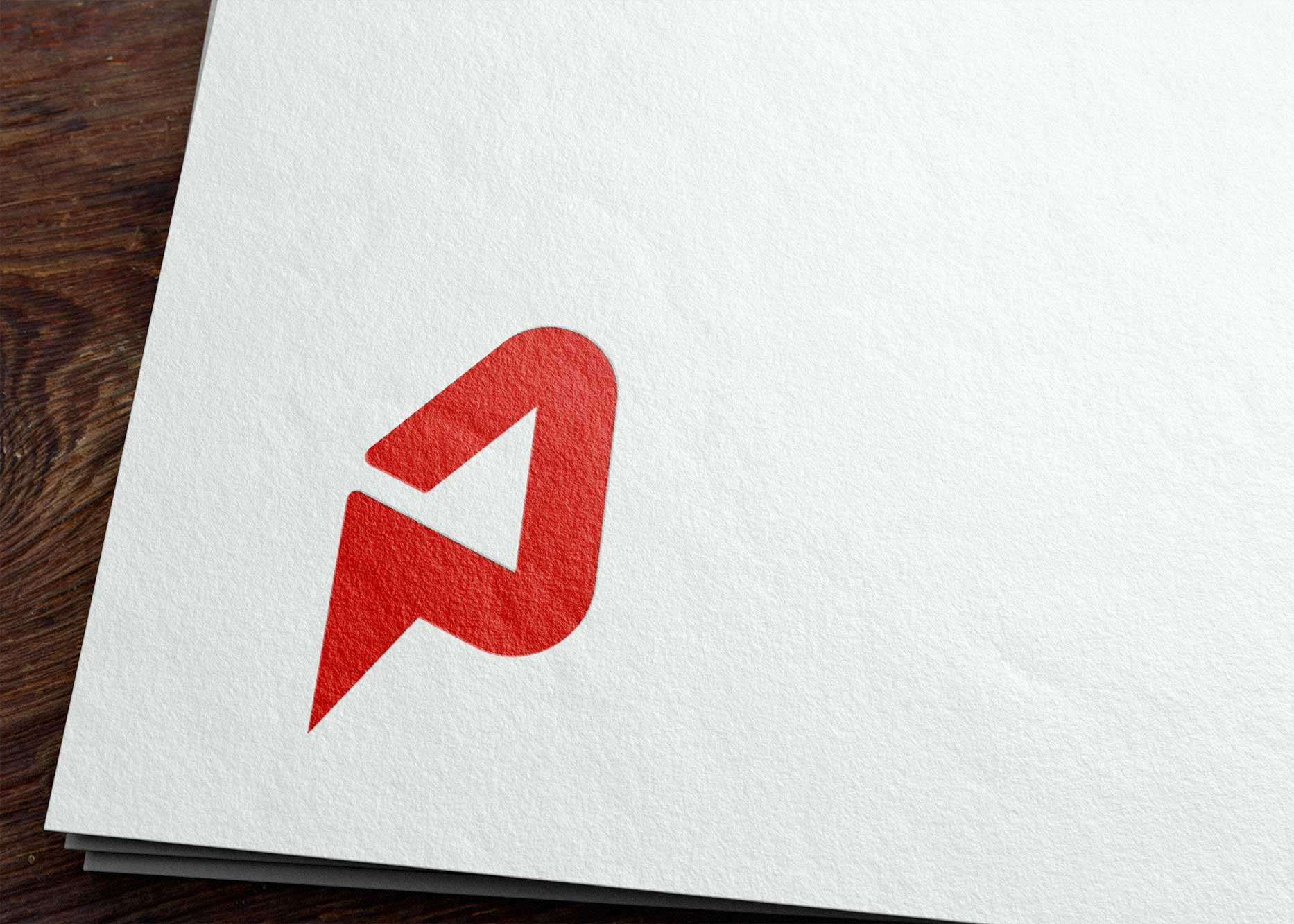 Freebies Red Logo Mockup