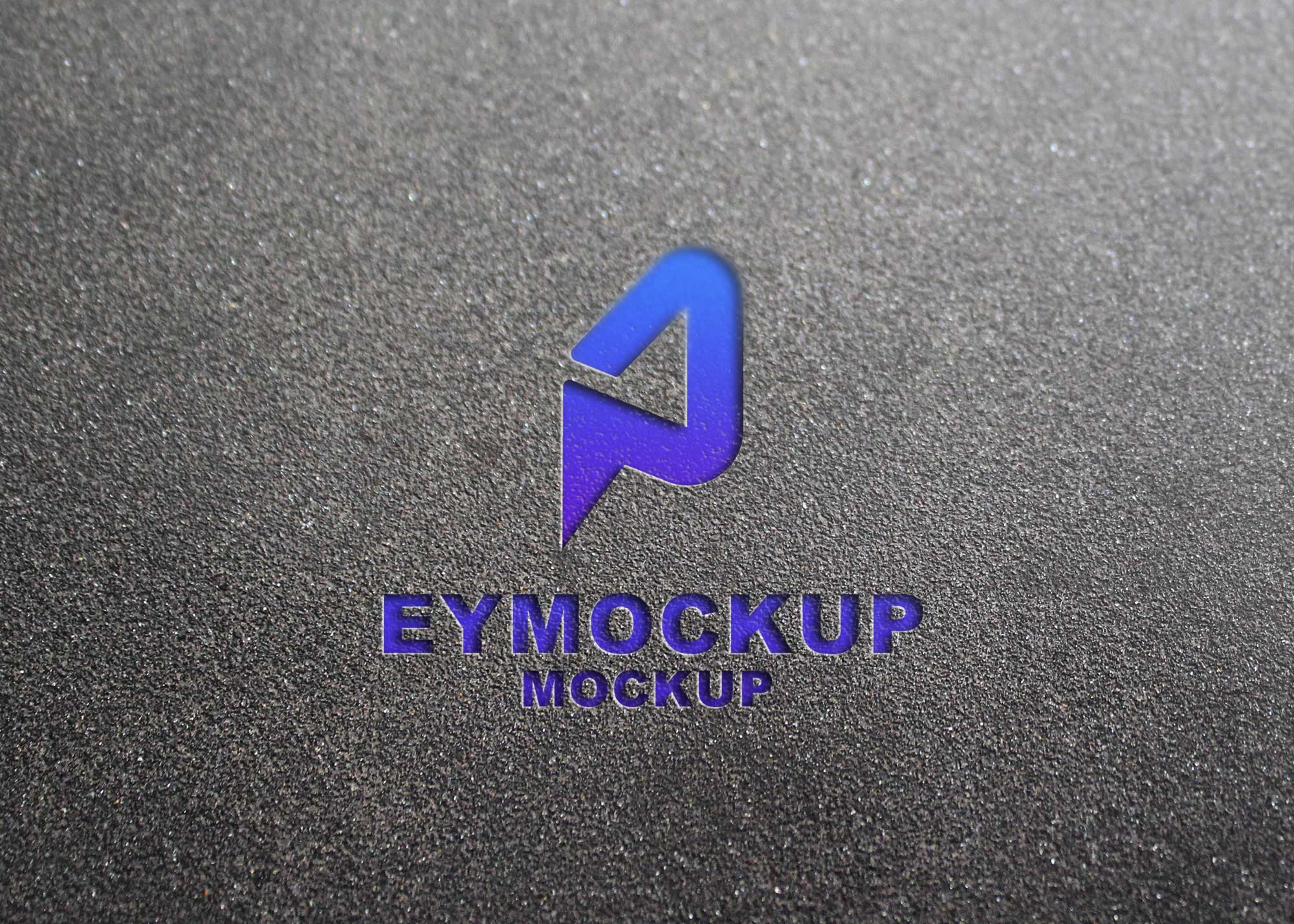 Freebies Emboss Logo Mockup