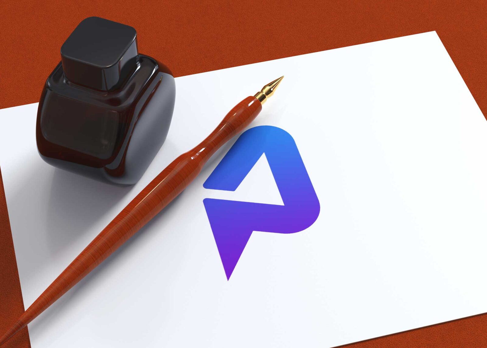 Freebies Paper Logo Mockup