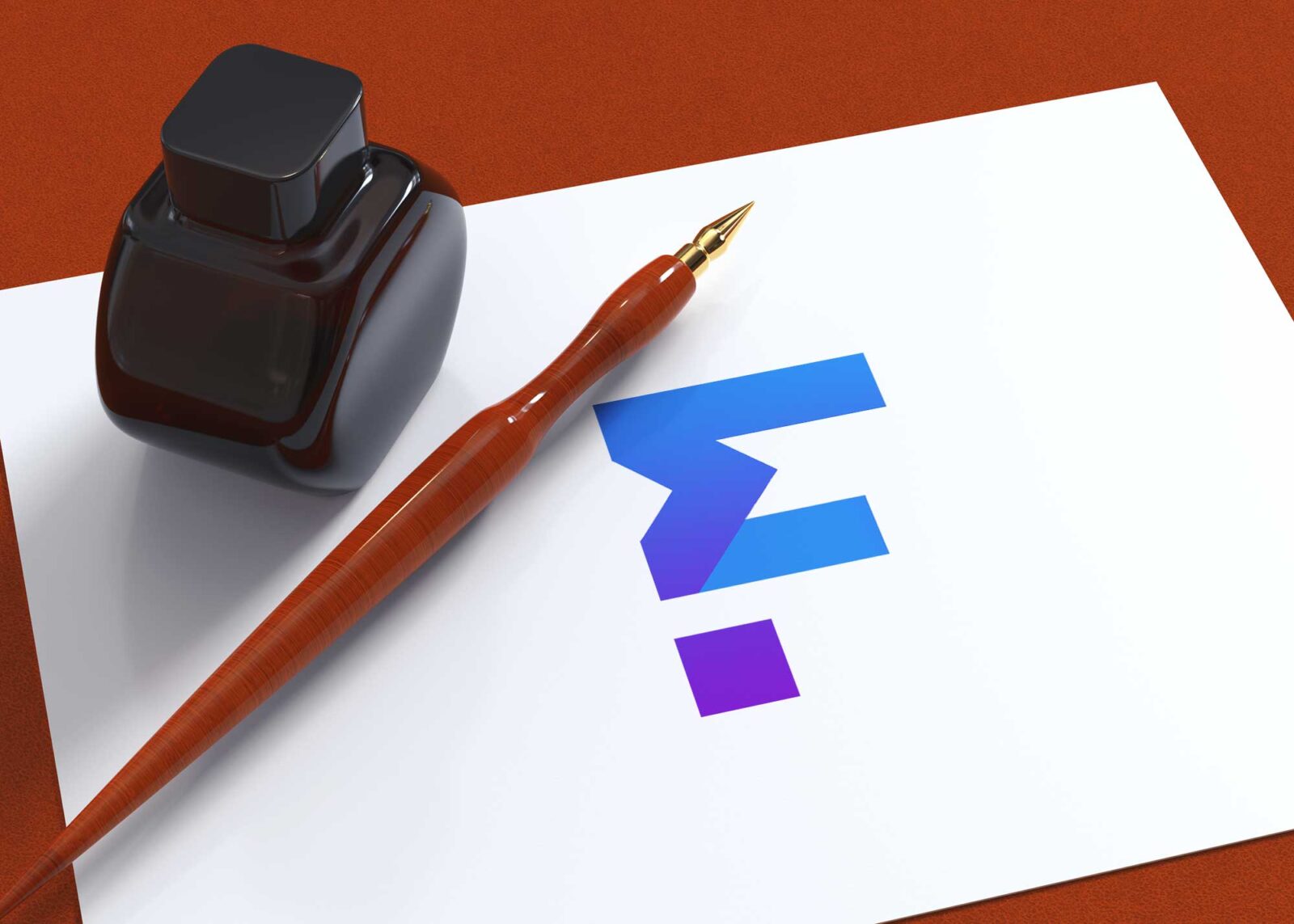 Freebies Paper Logo Mockup