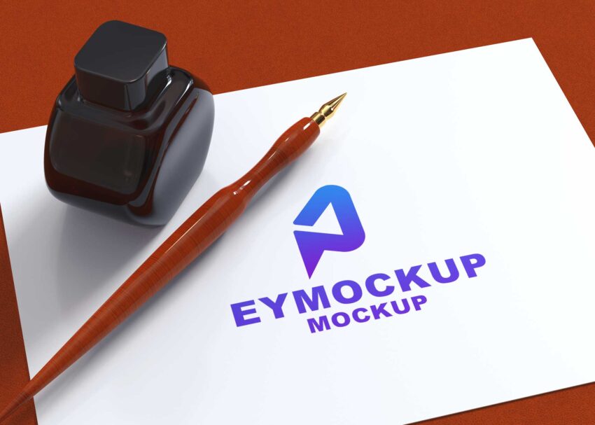 Paper Logo Mockup