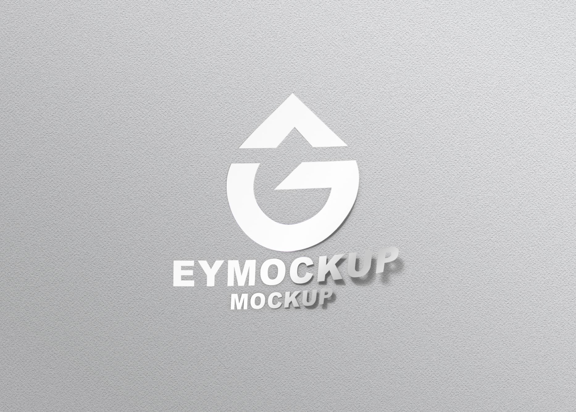 Thin Sticker Effect Logo Mockup