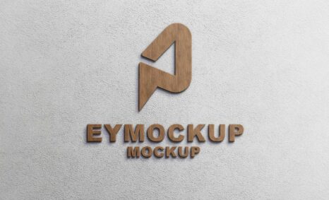 Wood Logo Mockup