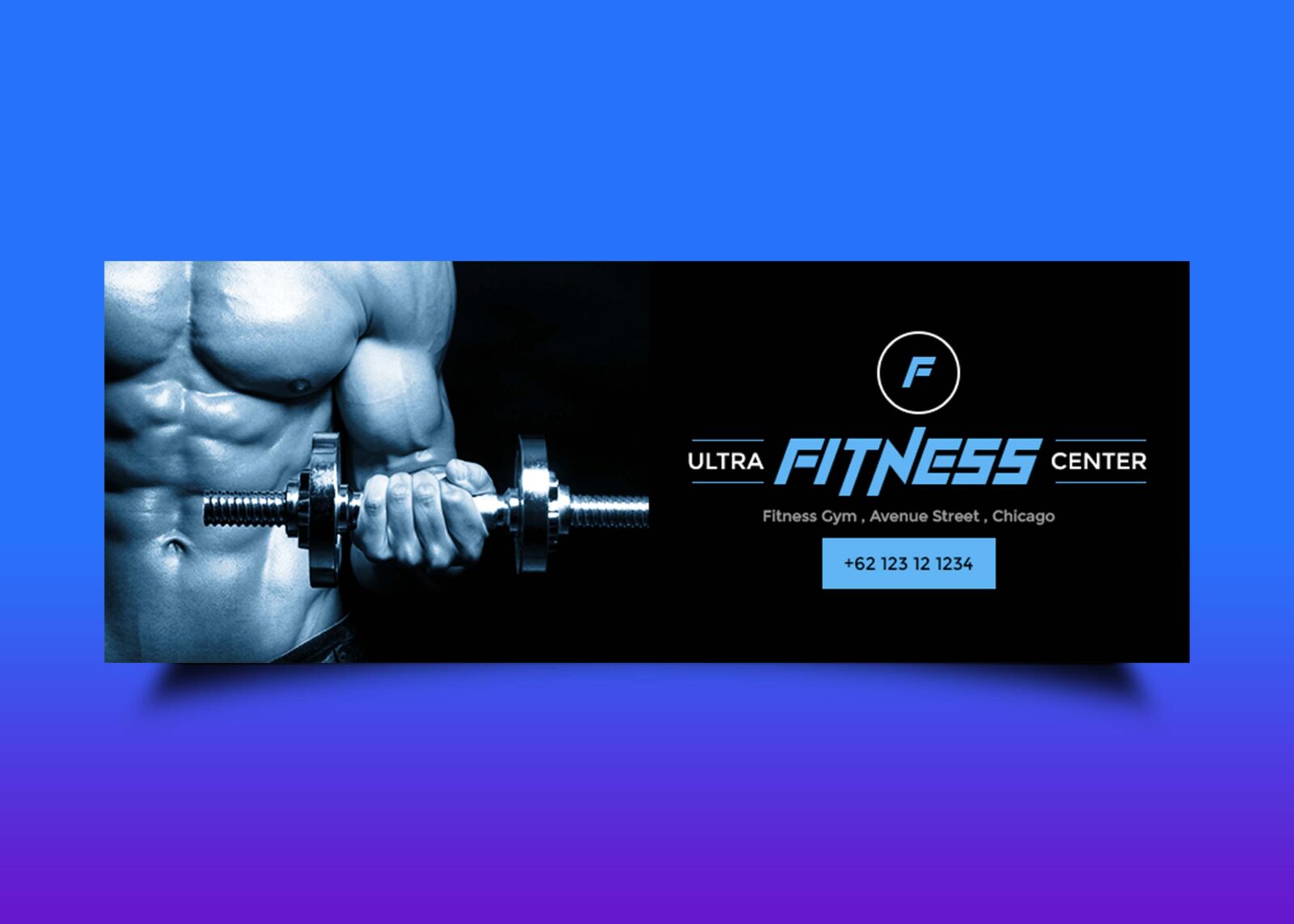 Free Gym Facebook PSD Design
