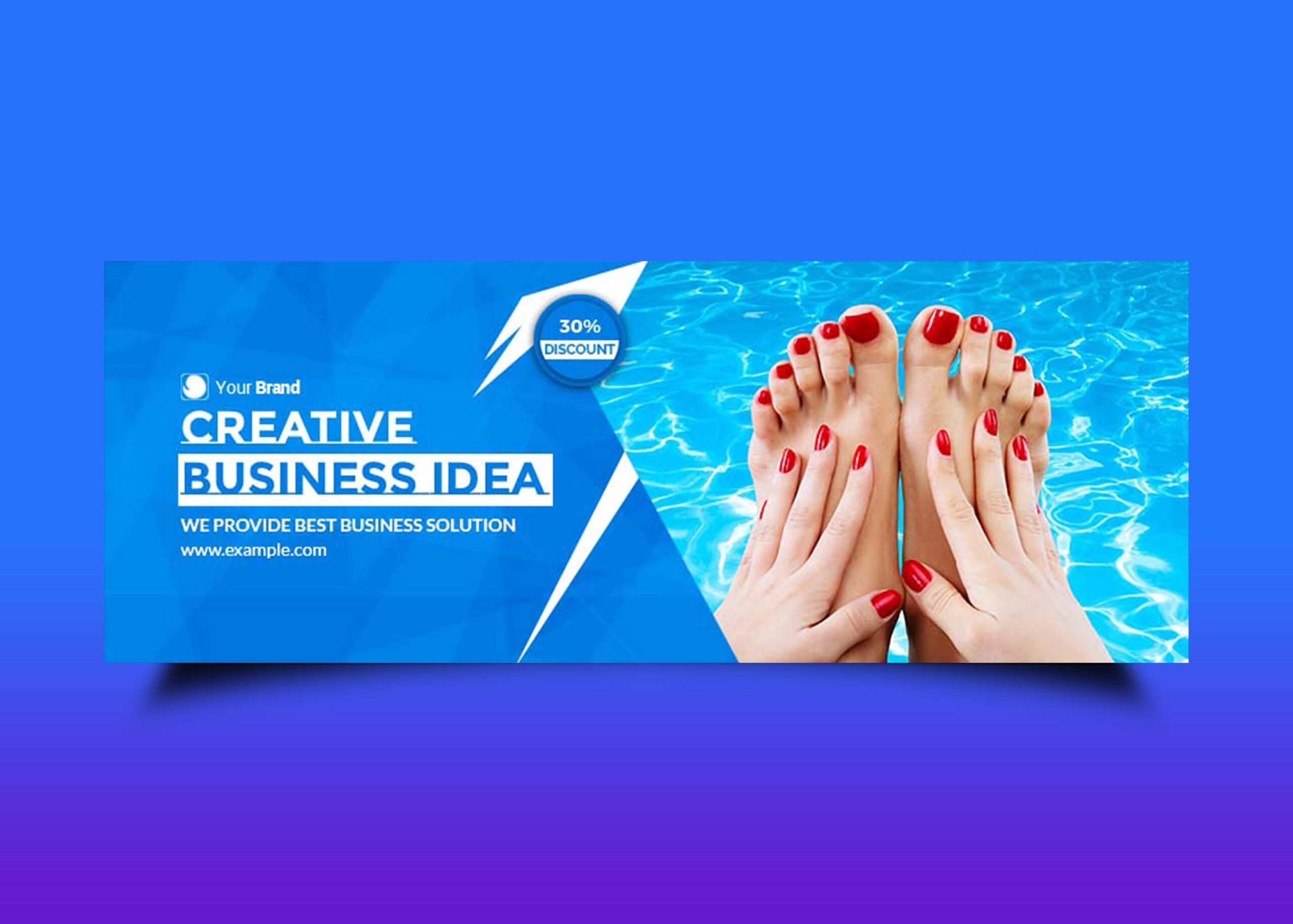 Free Swimming Facebook Page Design