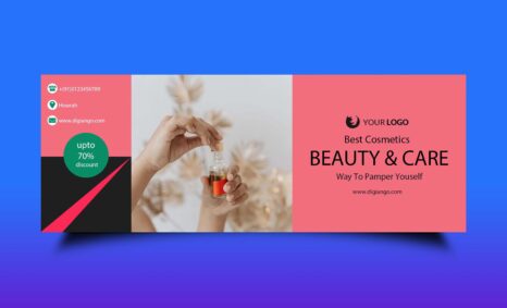Free Beauty & Care Fb Cover Design