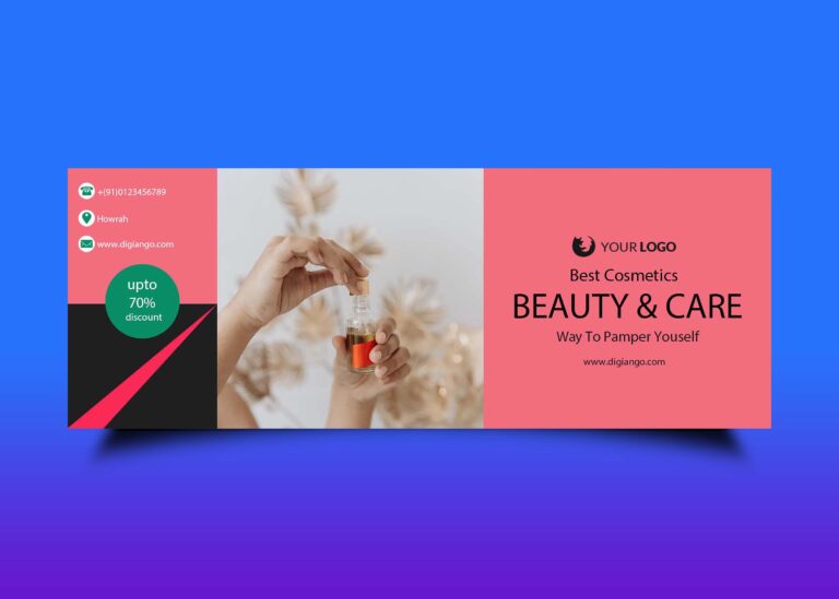Free Beauty & Care Fb Cover Design