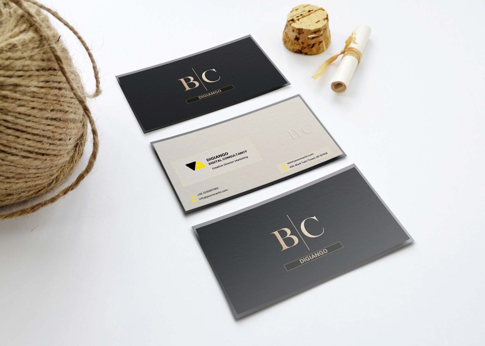 Free Brown Bc Business Card Design