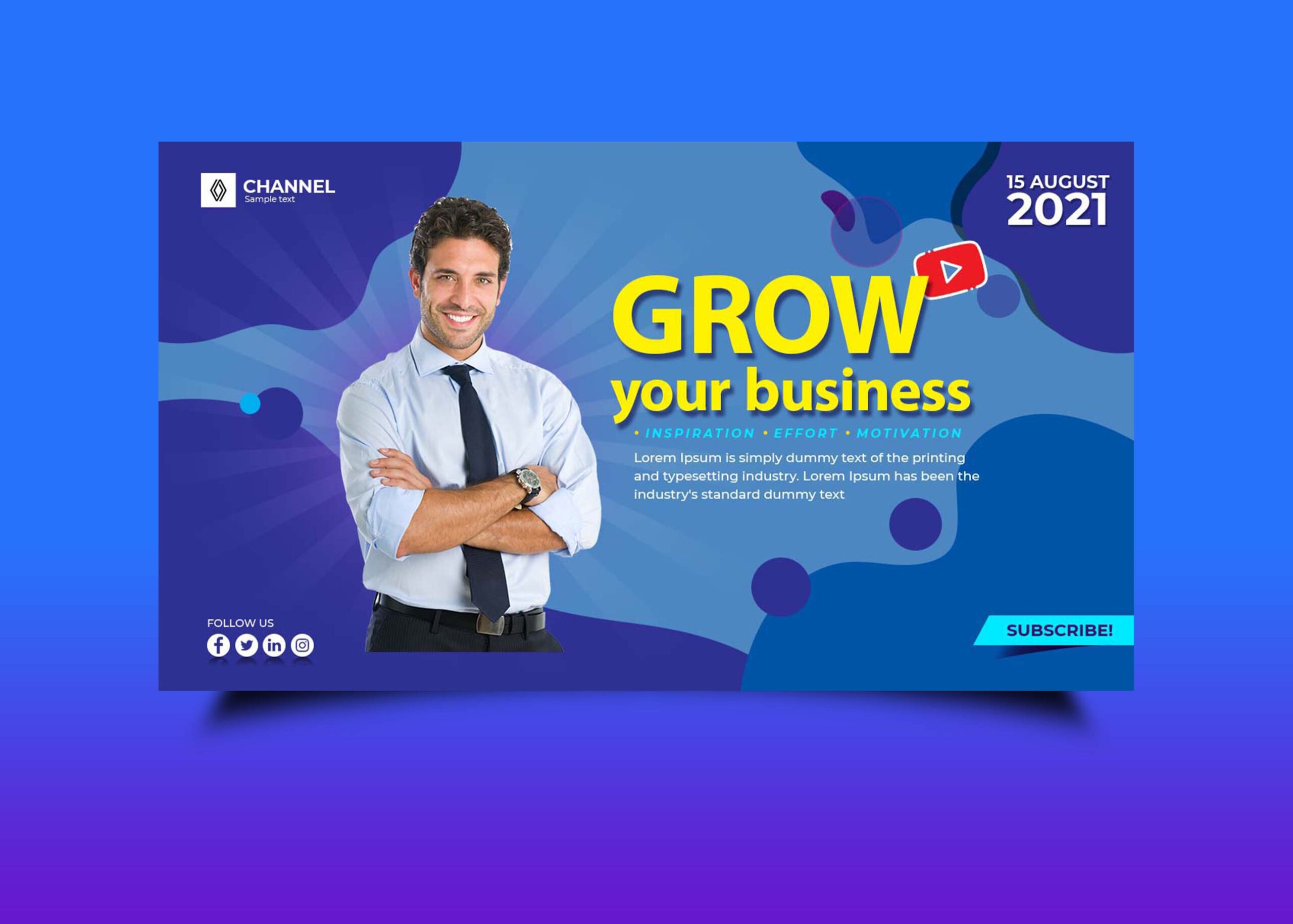 Free Business Growing Youtube Banner