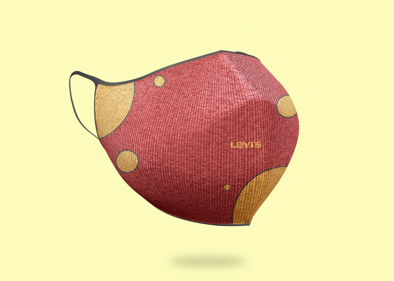 Levis Branded Face Mask Mockup