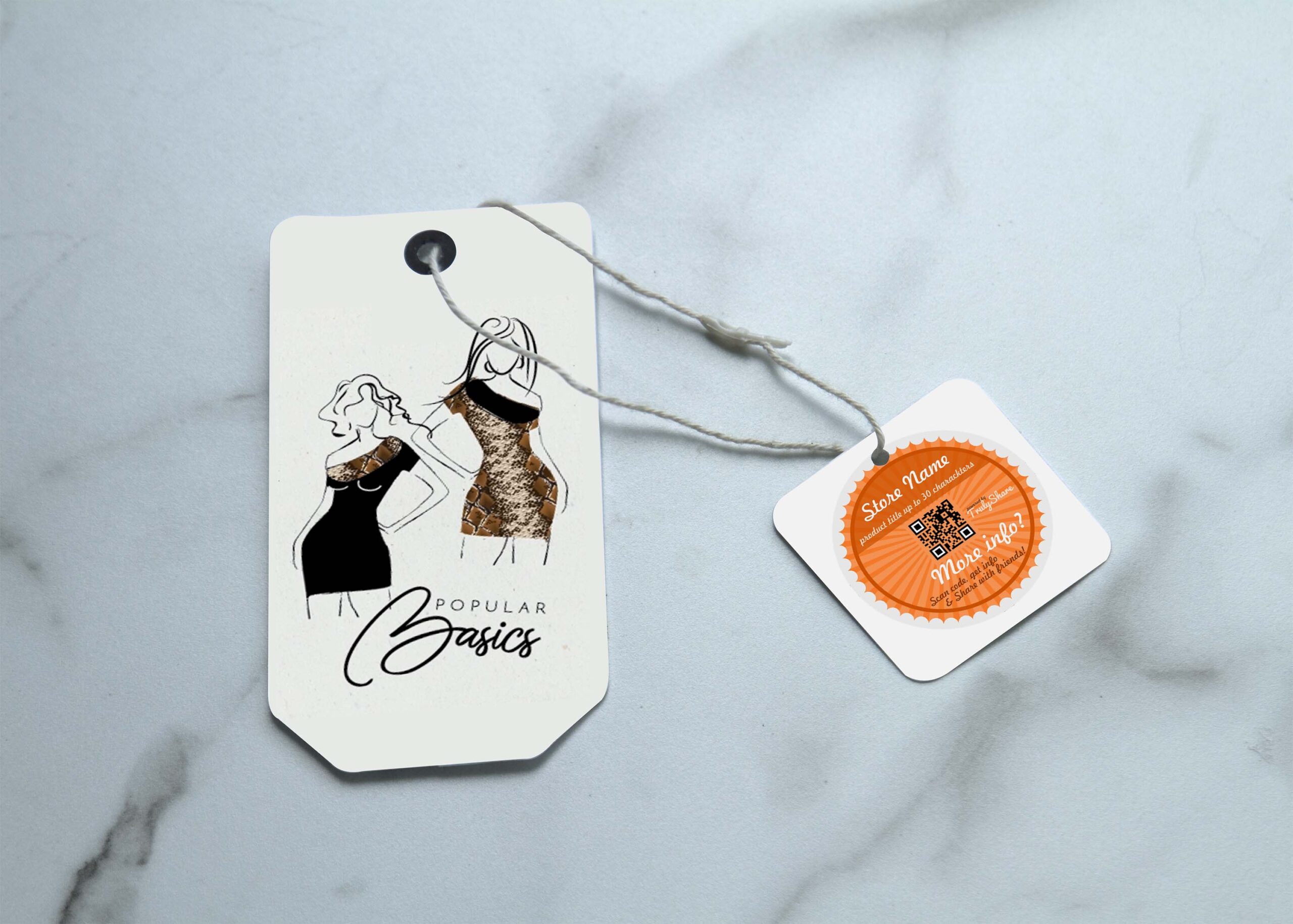 Free Clothing Tag Mockup