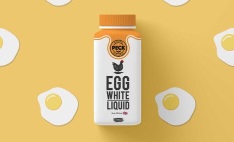 Natural Egg Product Bottle Psd Mockup
