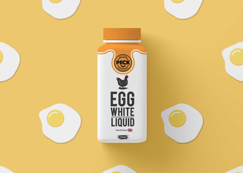 Natural Egg Product Bottle Psd Mockup
