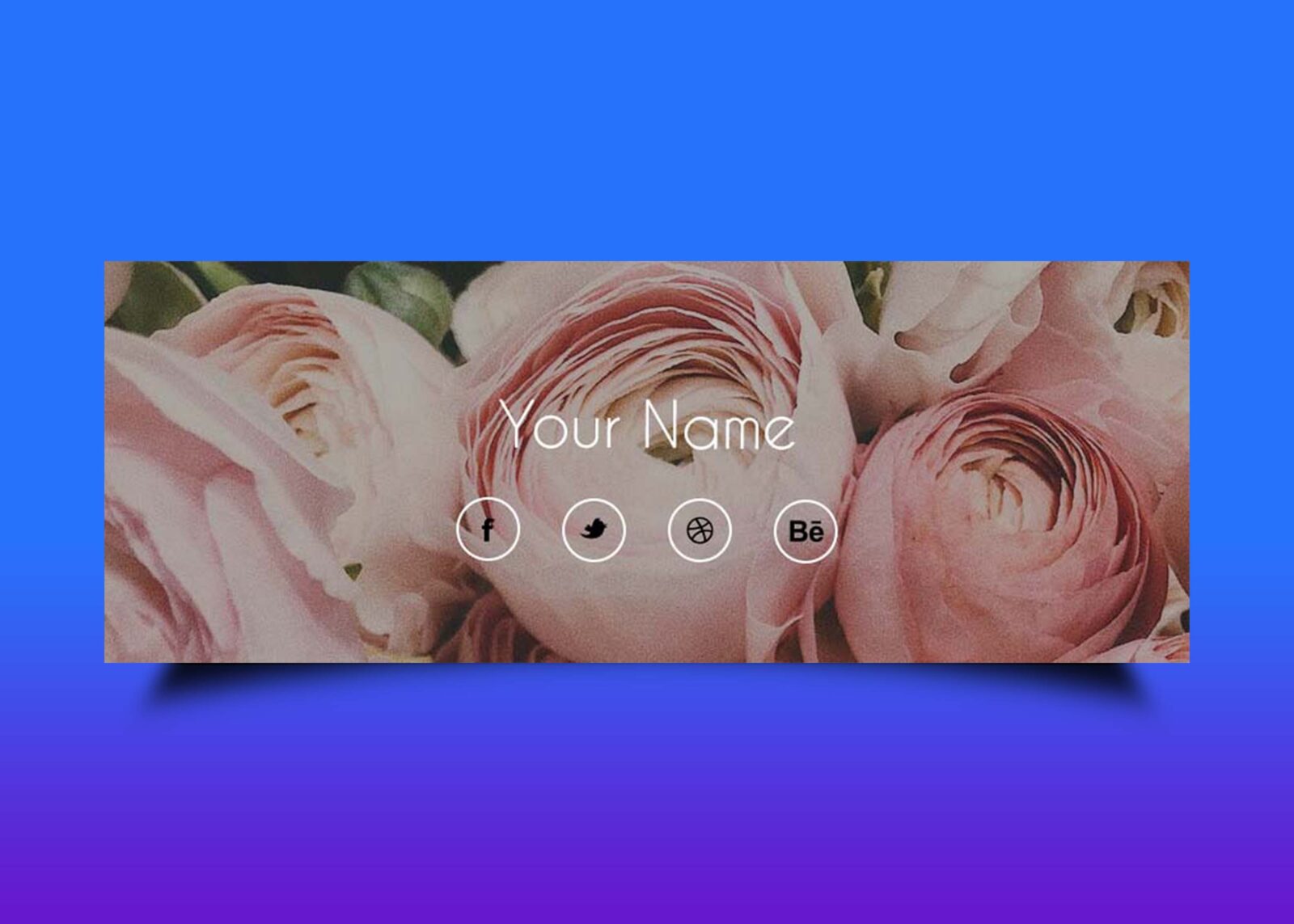 Free Flower Shop FB Page Cover Design