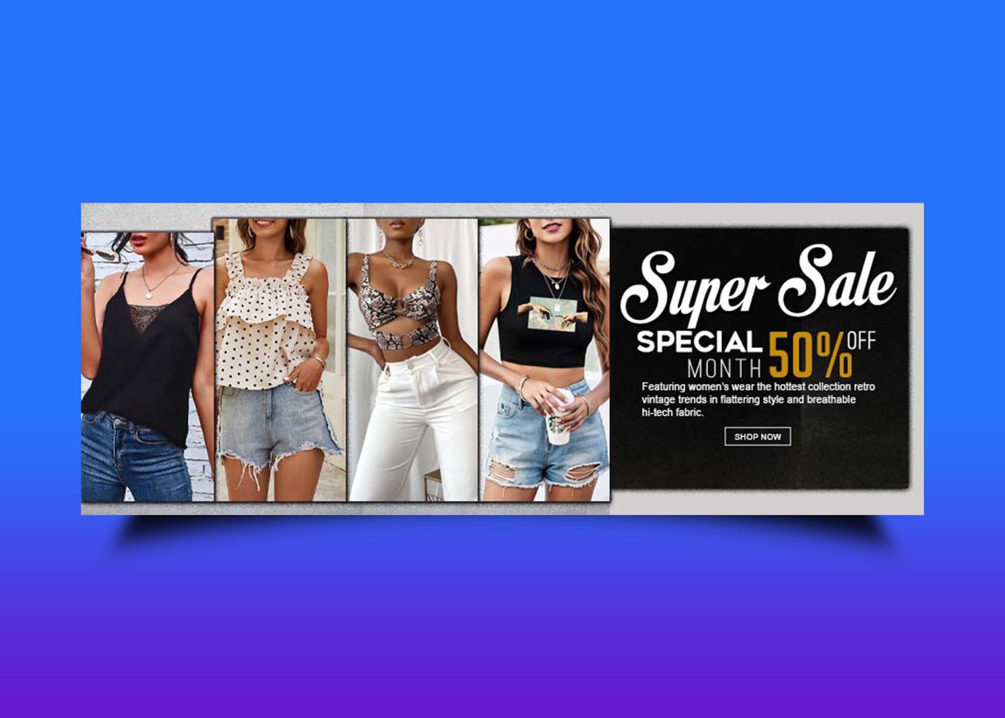 Free Fashion Store FB Cover Design