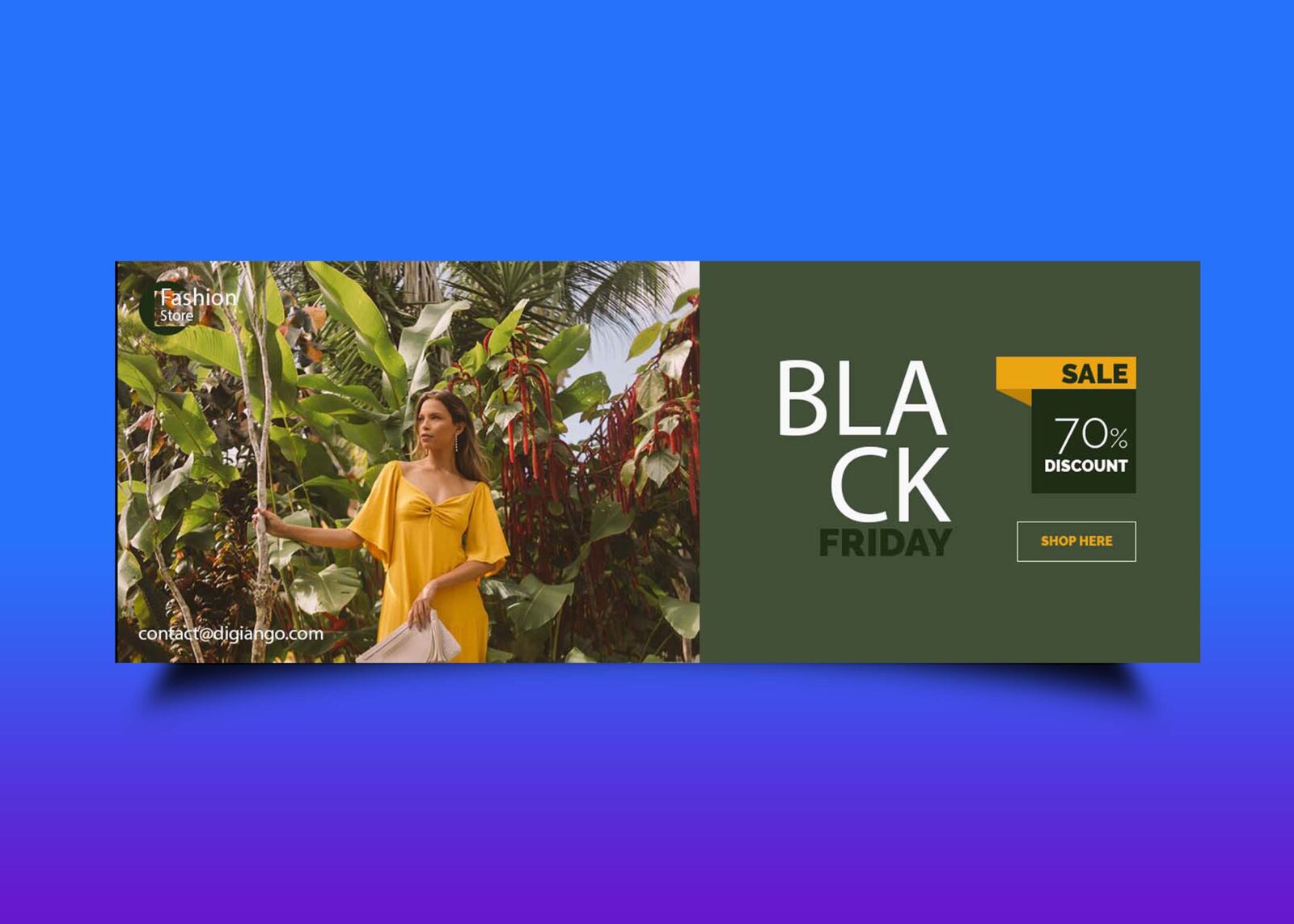 Free Fashion Store Facebook Cover Design