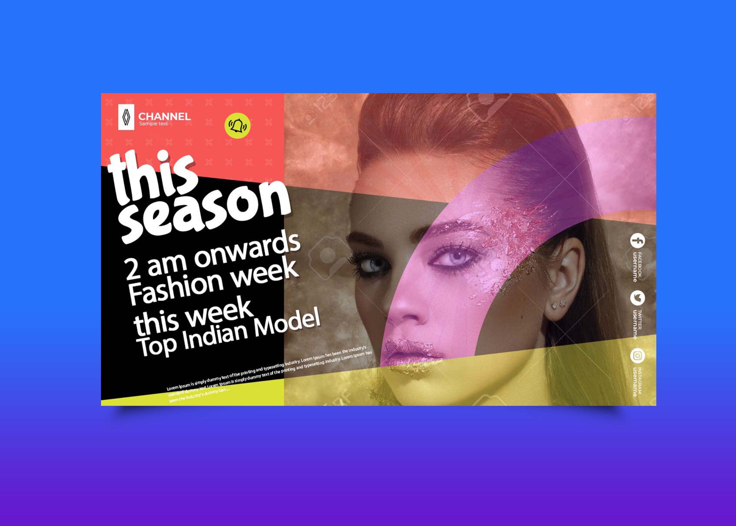 Free Fashion Week Youtube Banner