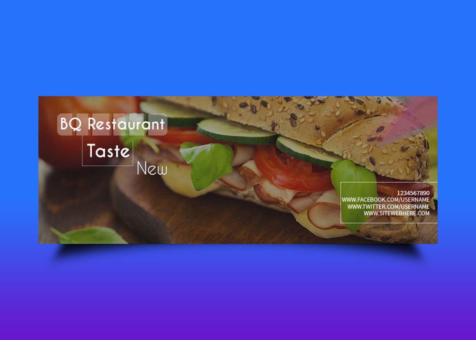 Free Food Style Facebook Banner