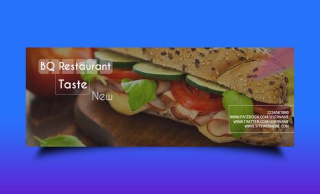 Free Food Style Facebook Banner