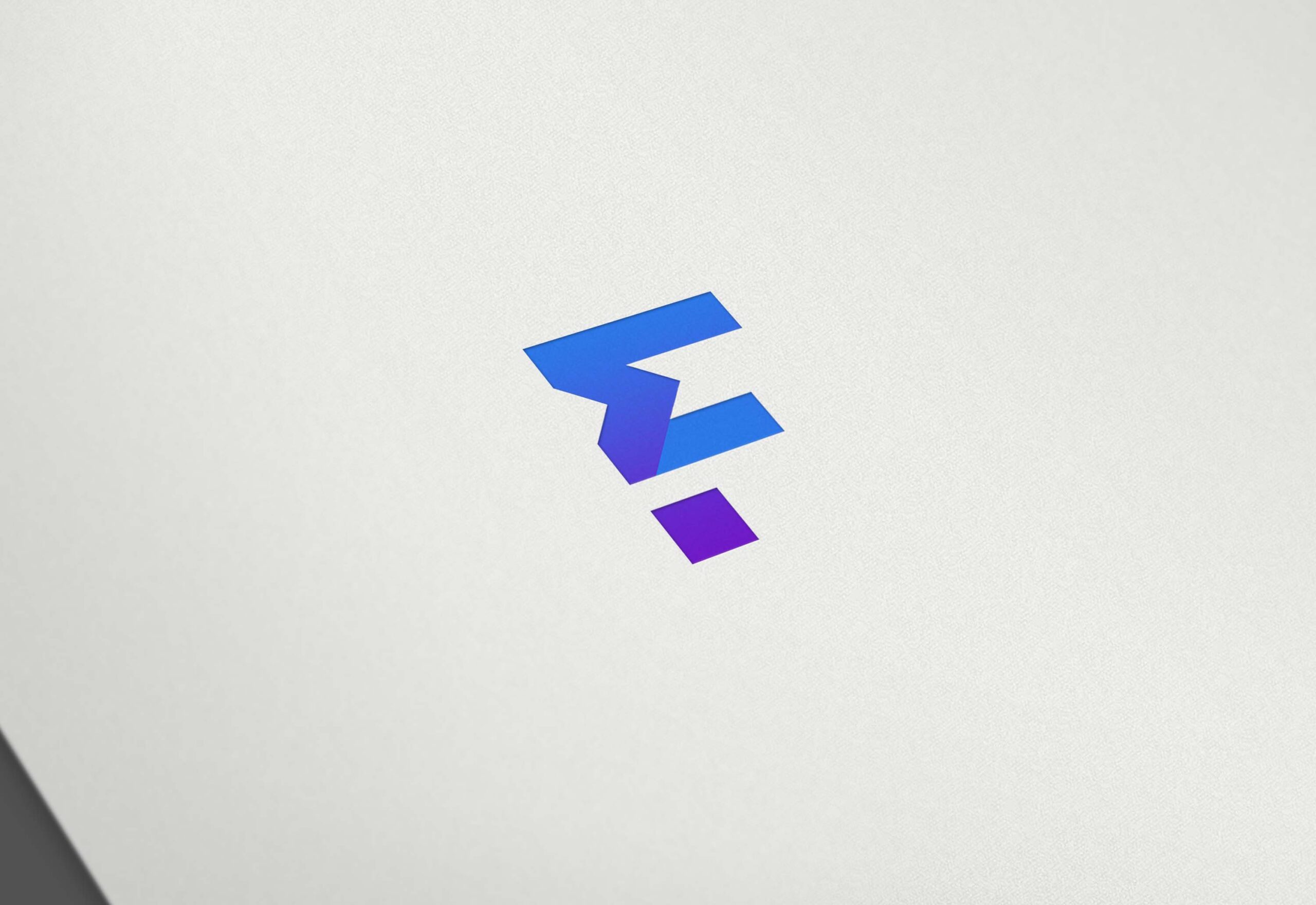 Free Gold Paper Logo Mockup