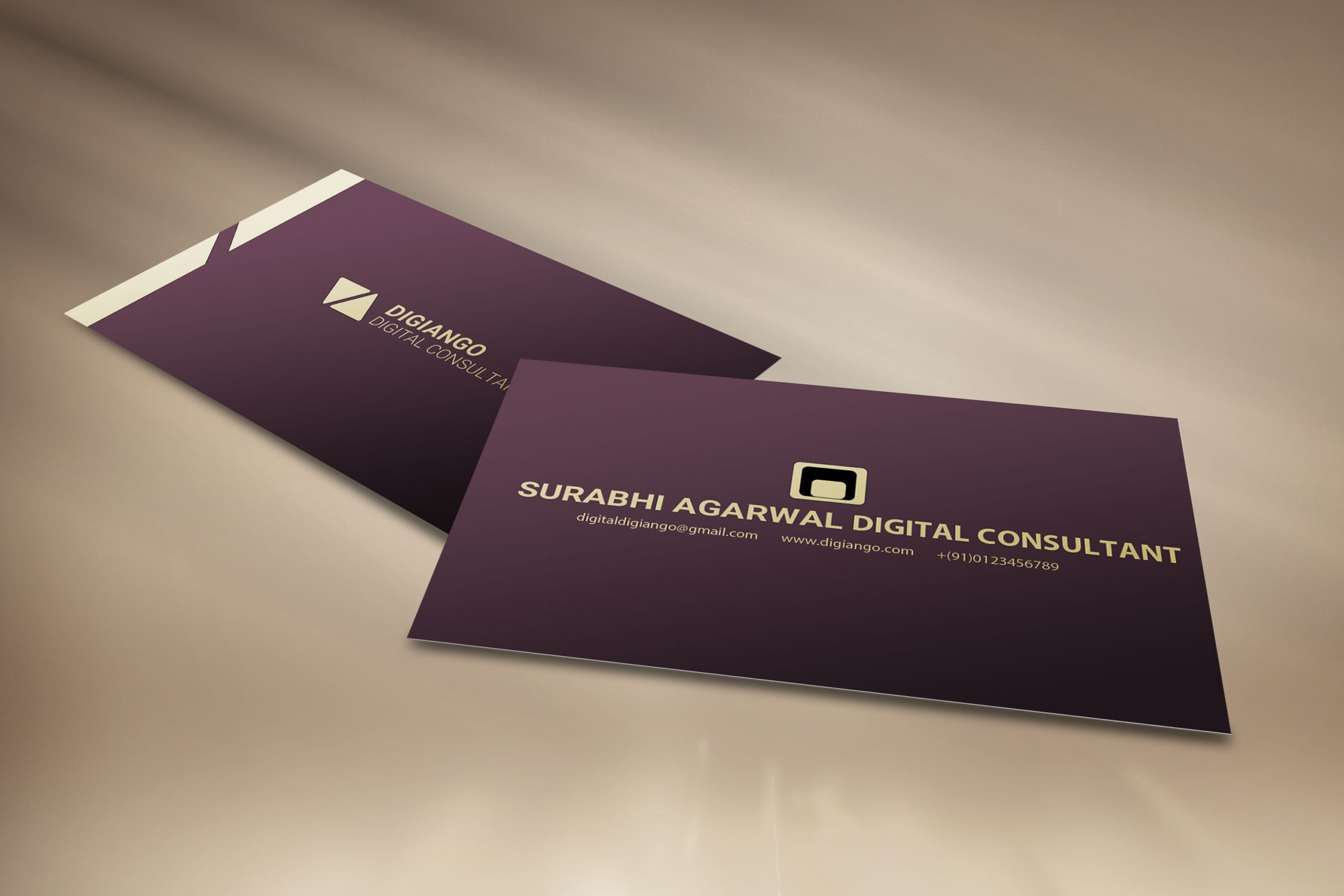 Free Gold Premium Business Card Design