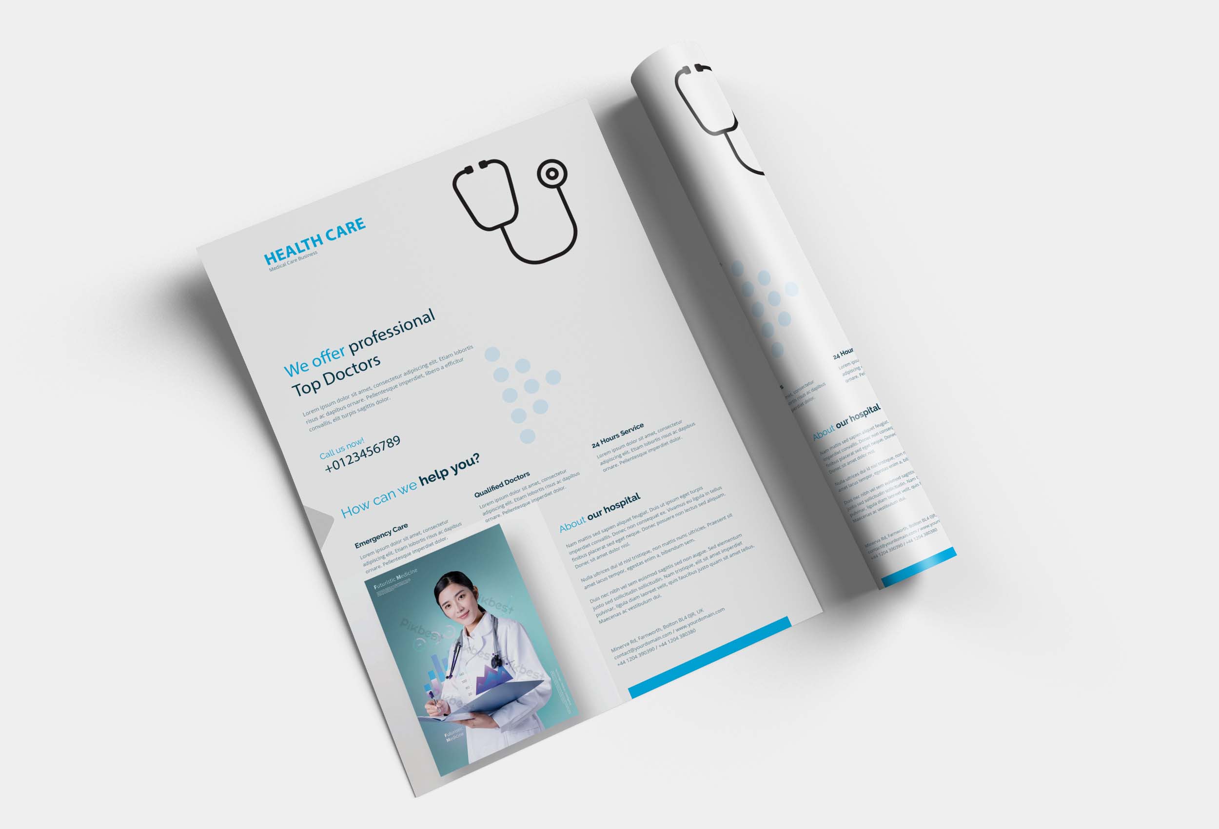 Free Health Care Poster Design