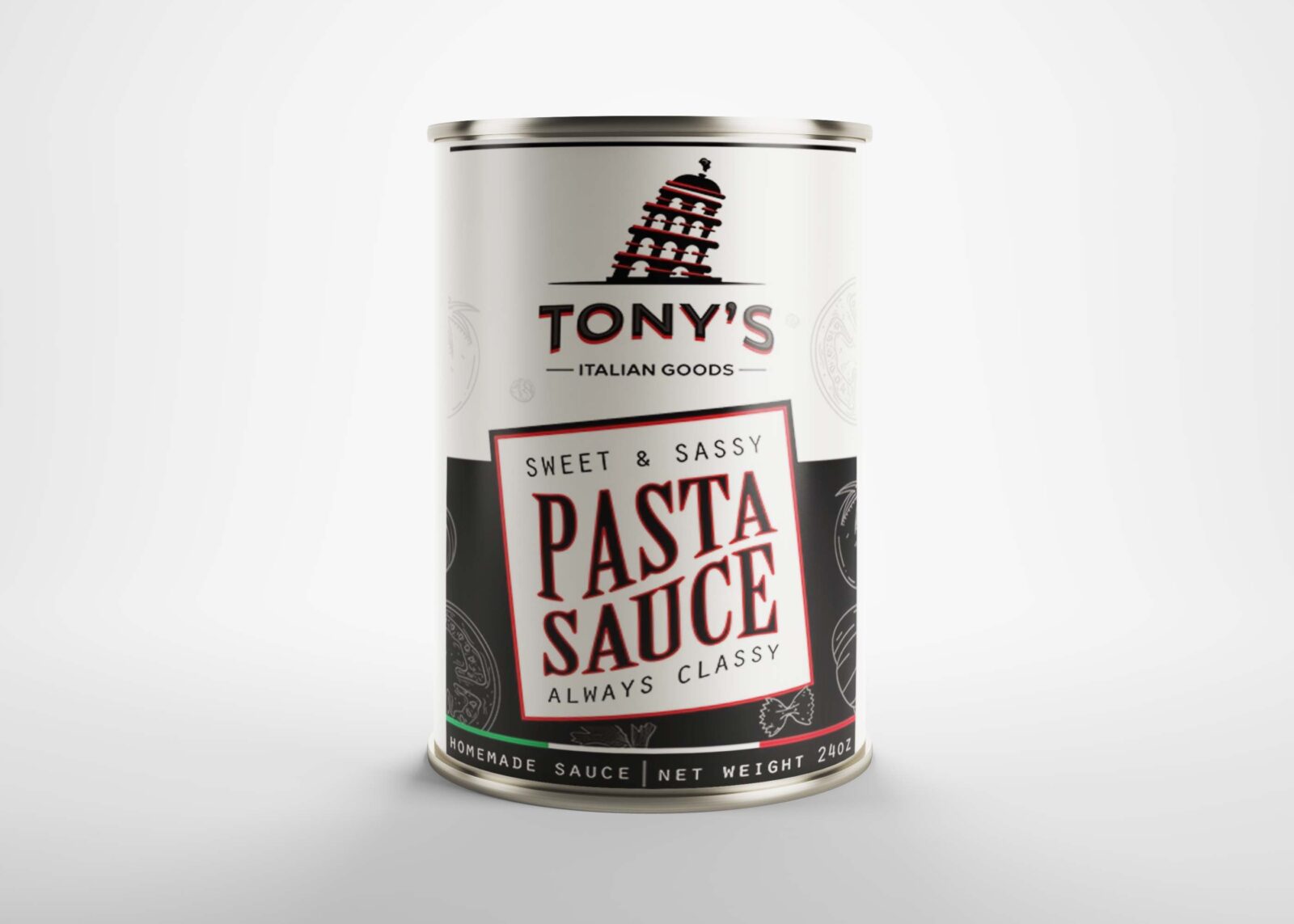Free Italian Sause Tin Can Mockup