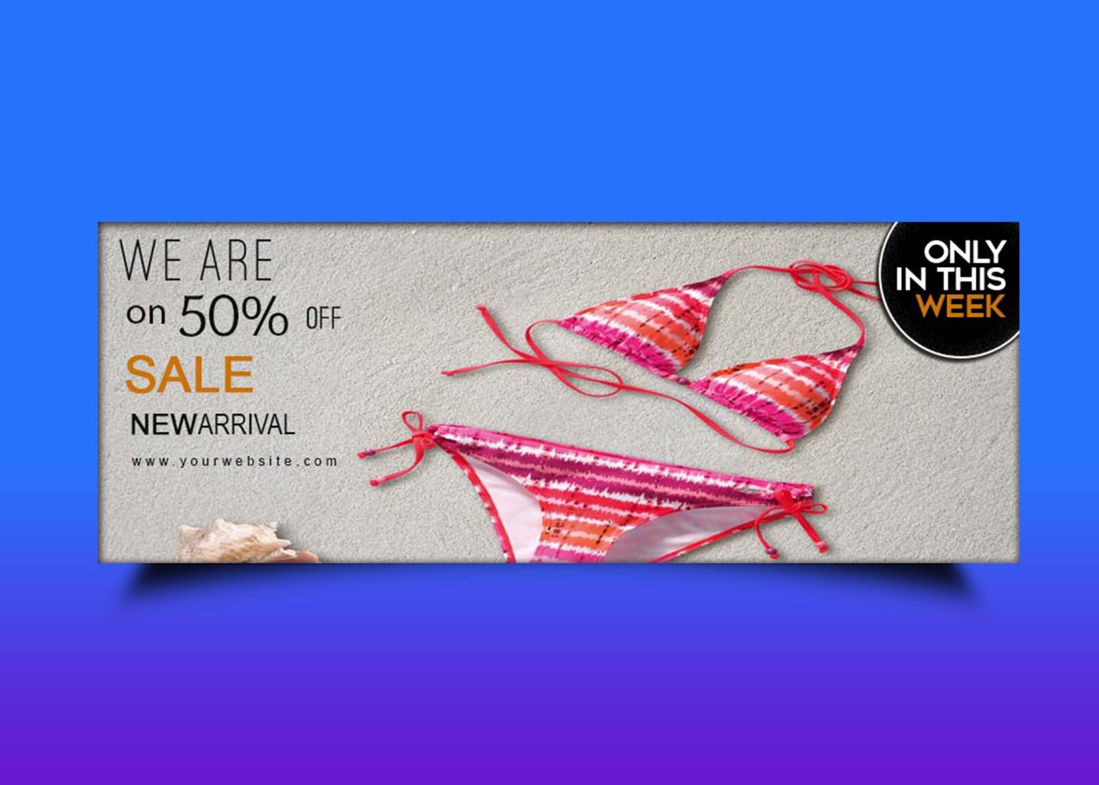 Free Lingerie Sale Social Media Cover Template