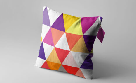 Printed Pillow Artwork Design Mockup