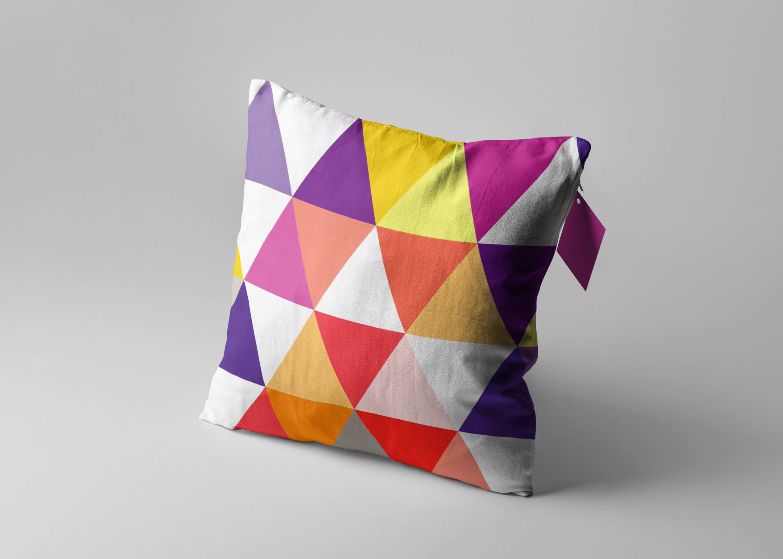 Printed Pillow Artwork Design Mockup