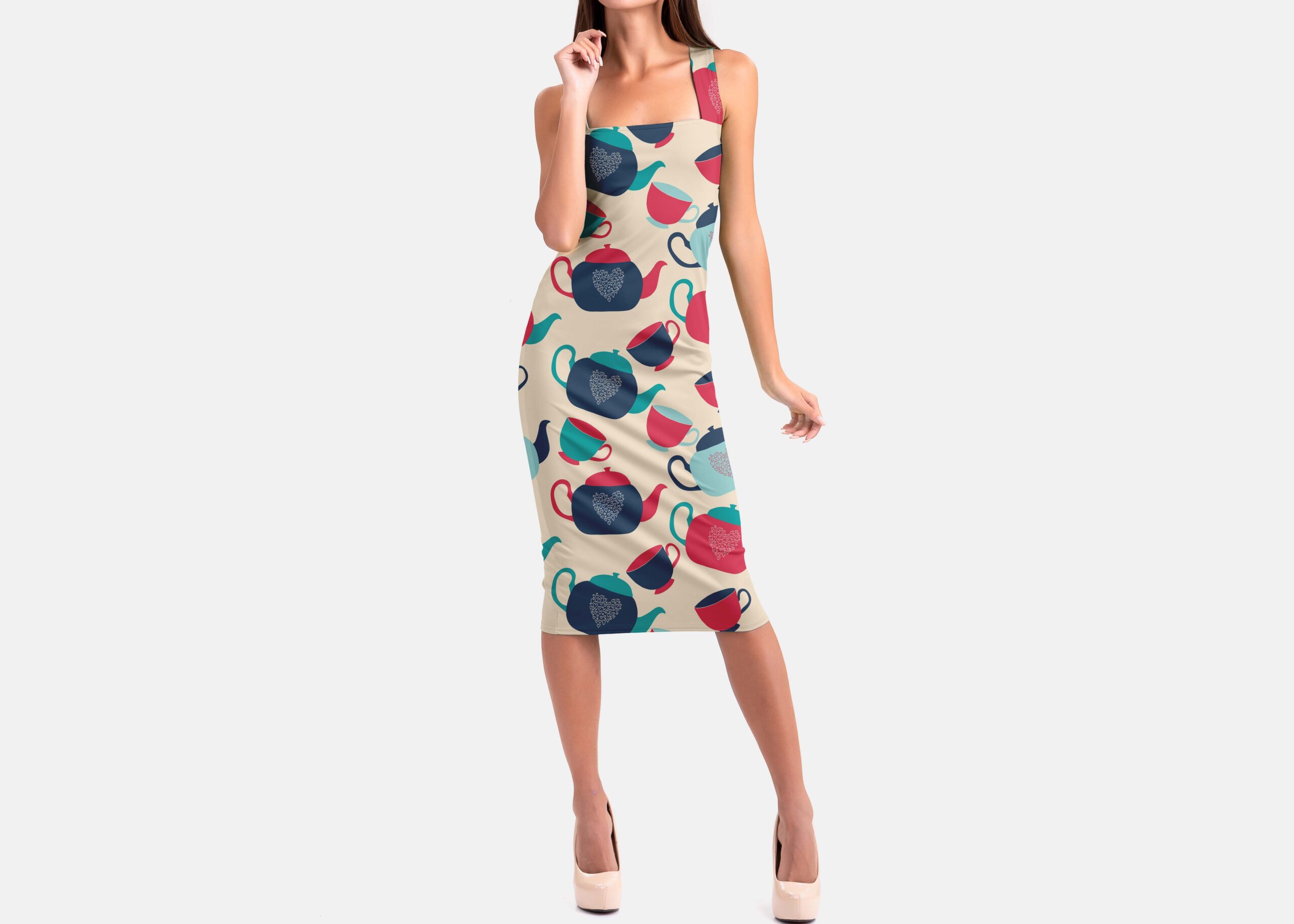 Free New Modern Dress Mockup