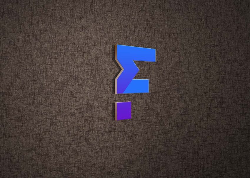 Free Quite Realistic 3d logo mockup