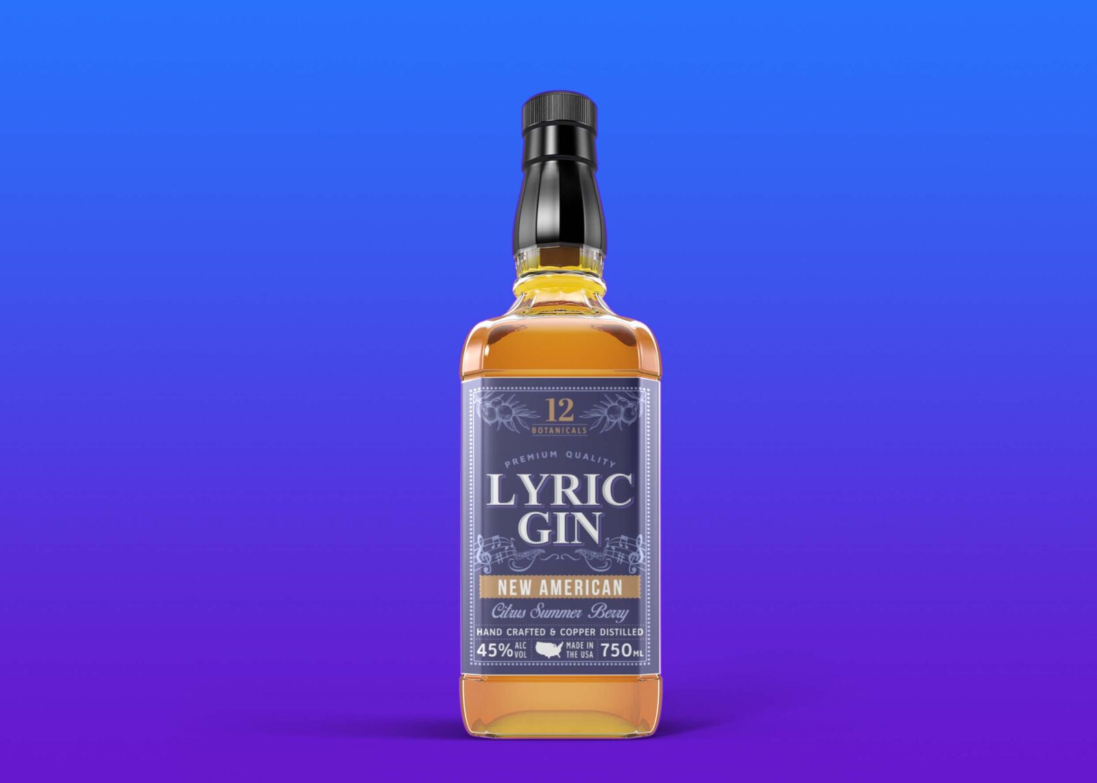 Free Scotch Bottle Mockup