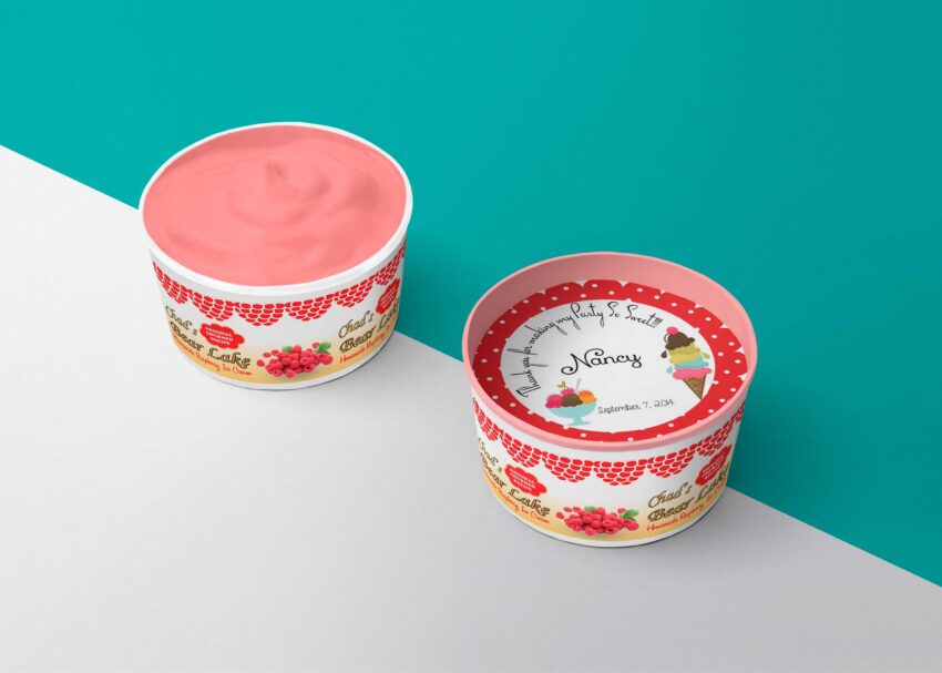 Yummy Flavoured Ice Cream Cup Mockup