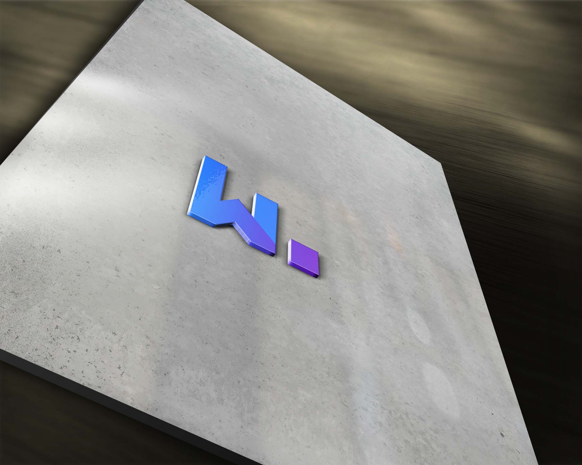 Free Subway 3D Logo Mockup