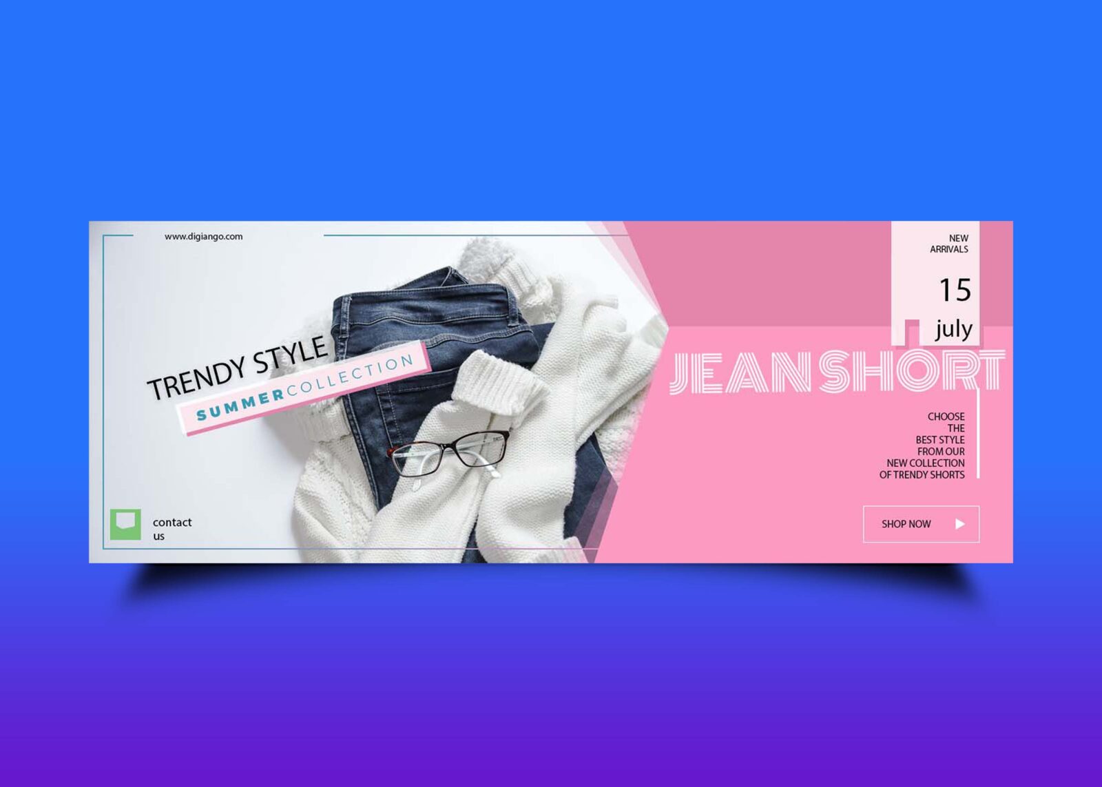 Free Summer Collection Facebook Cover design