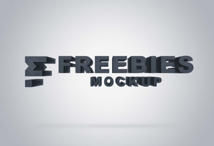 Free Sunshine 3D Logo Mockups