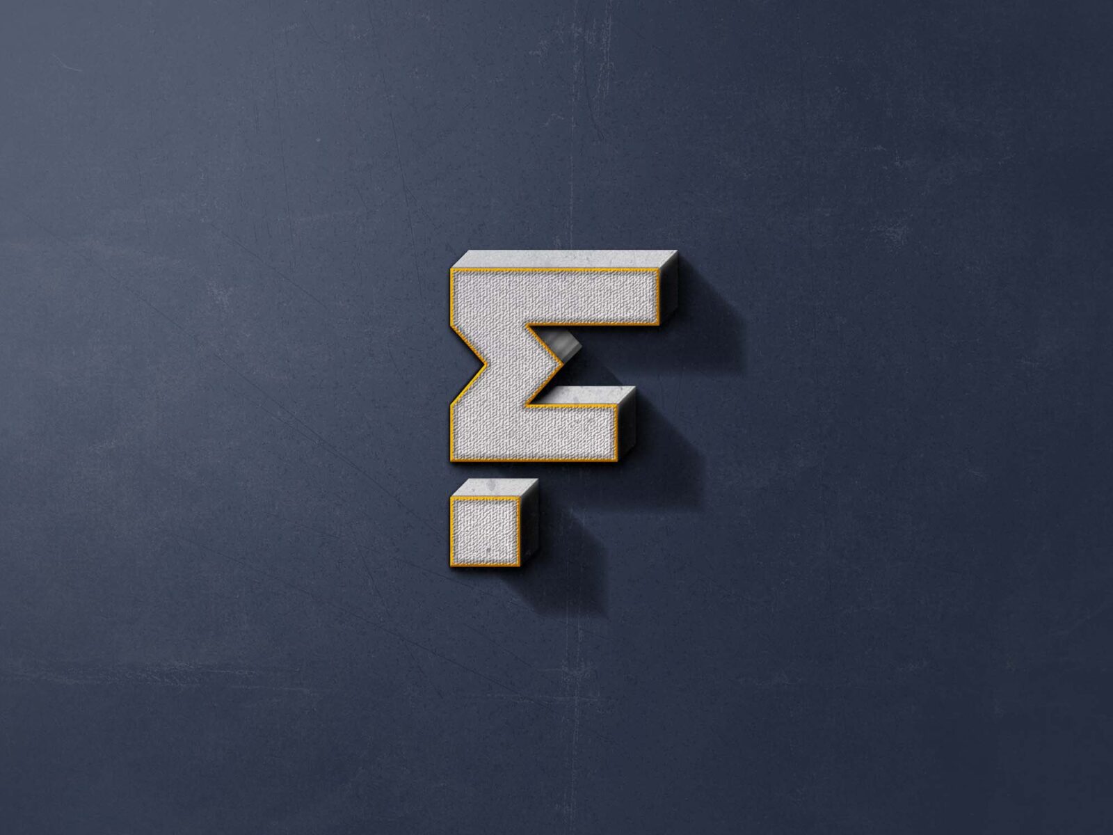 Free Visual 3D Logo Mockup
