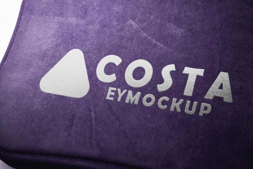 Velvet Costa Bag Logo Mockup