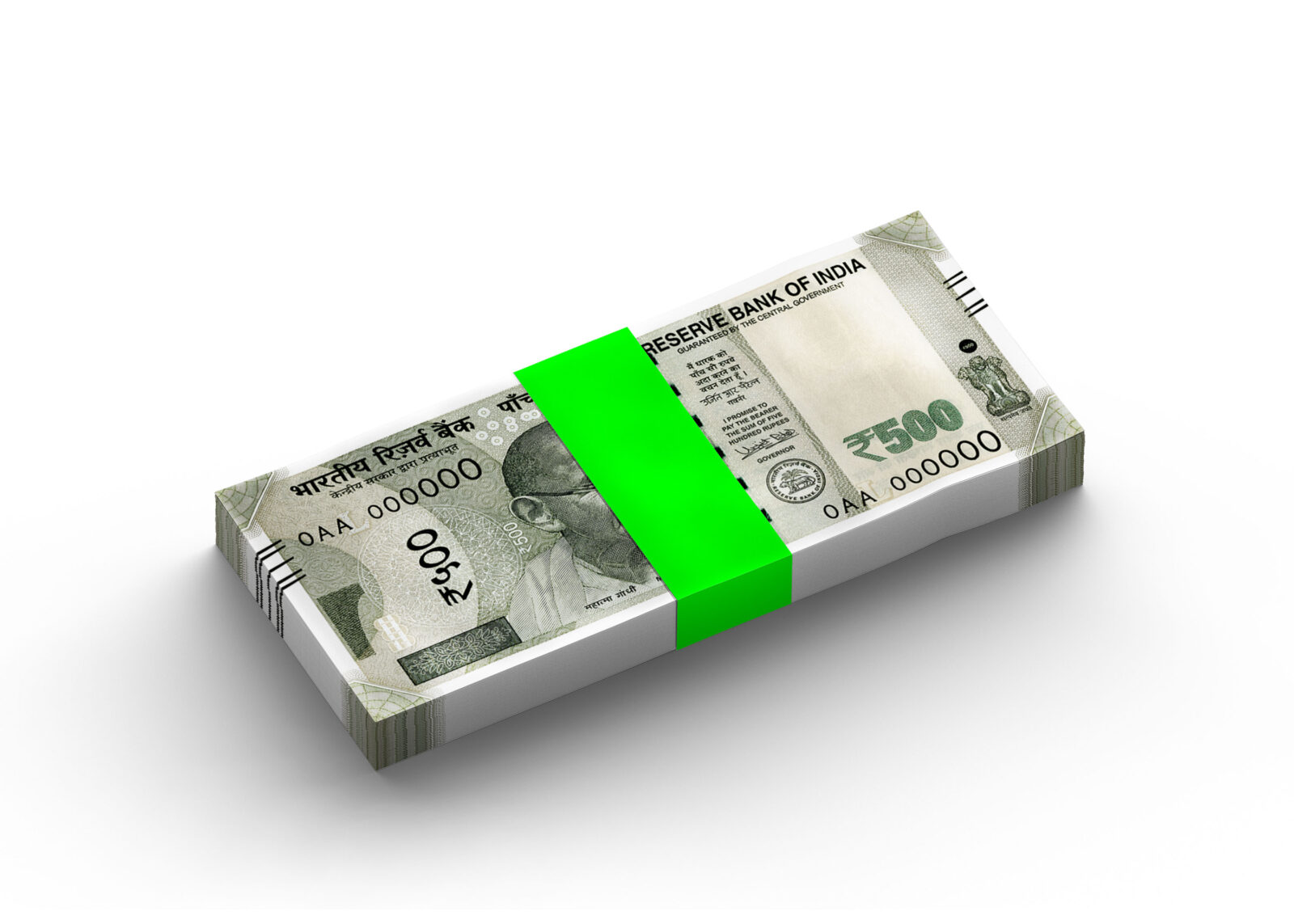 Banknote View Stack Mockup