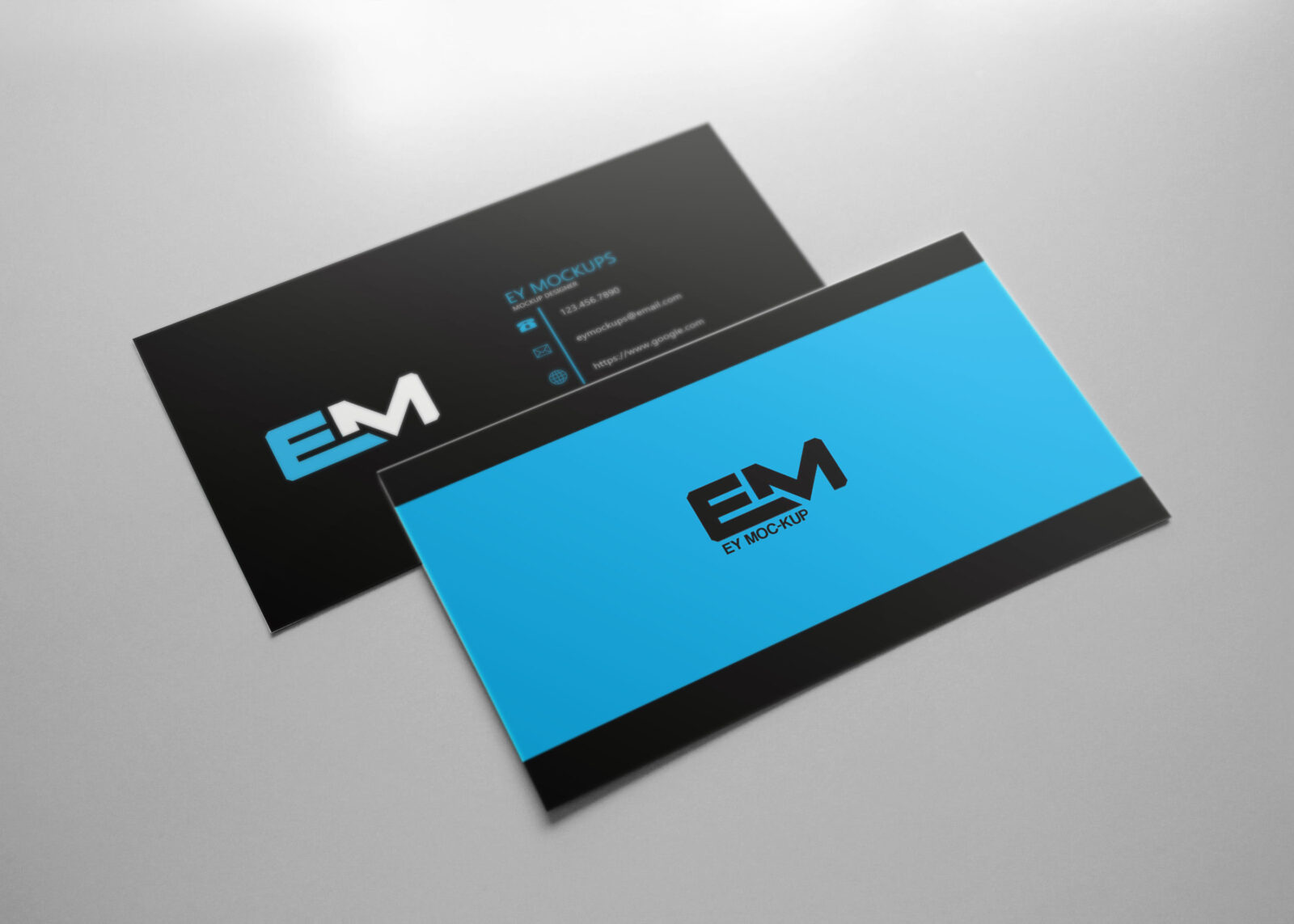 Blur Display Business Card Mockup