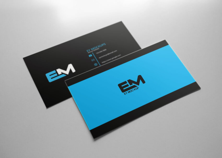 Blur Display Business Card Mockup