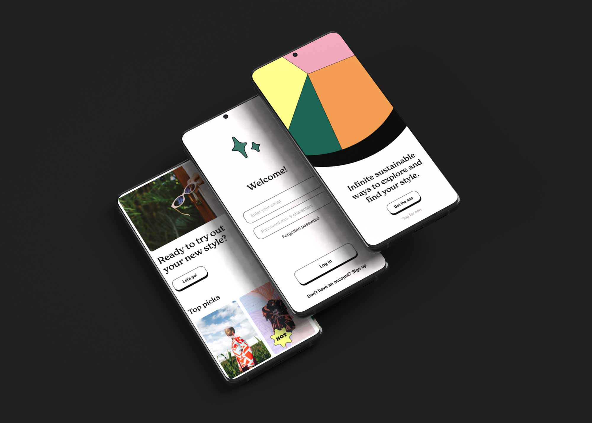 Business Promo App View Mockup