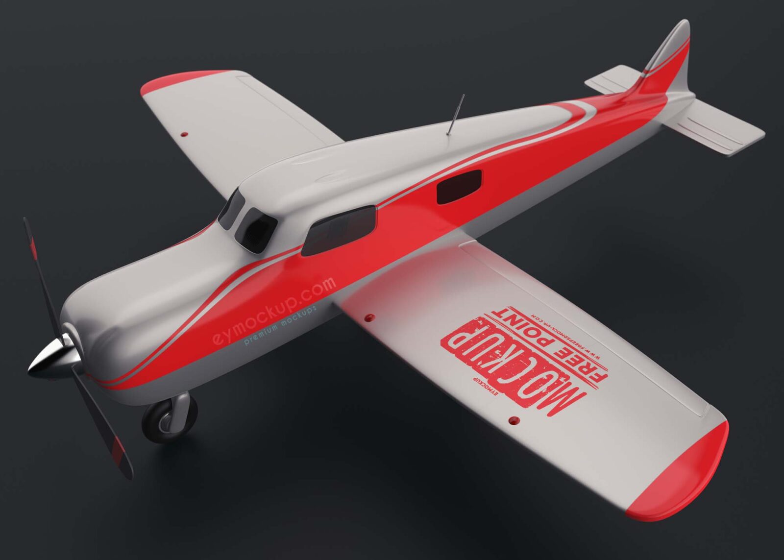 Chartered Plane Logo Mockup