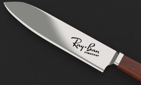 Ray Chef Knife Logo Mockup