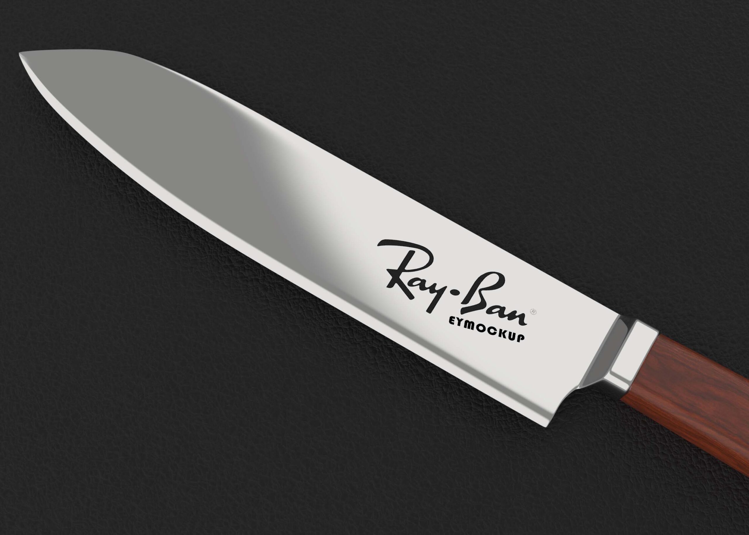 Ray Chef Knife Logo Mockup