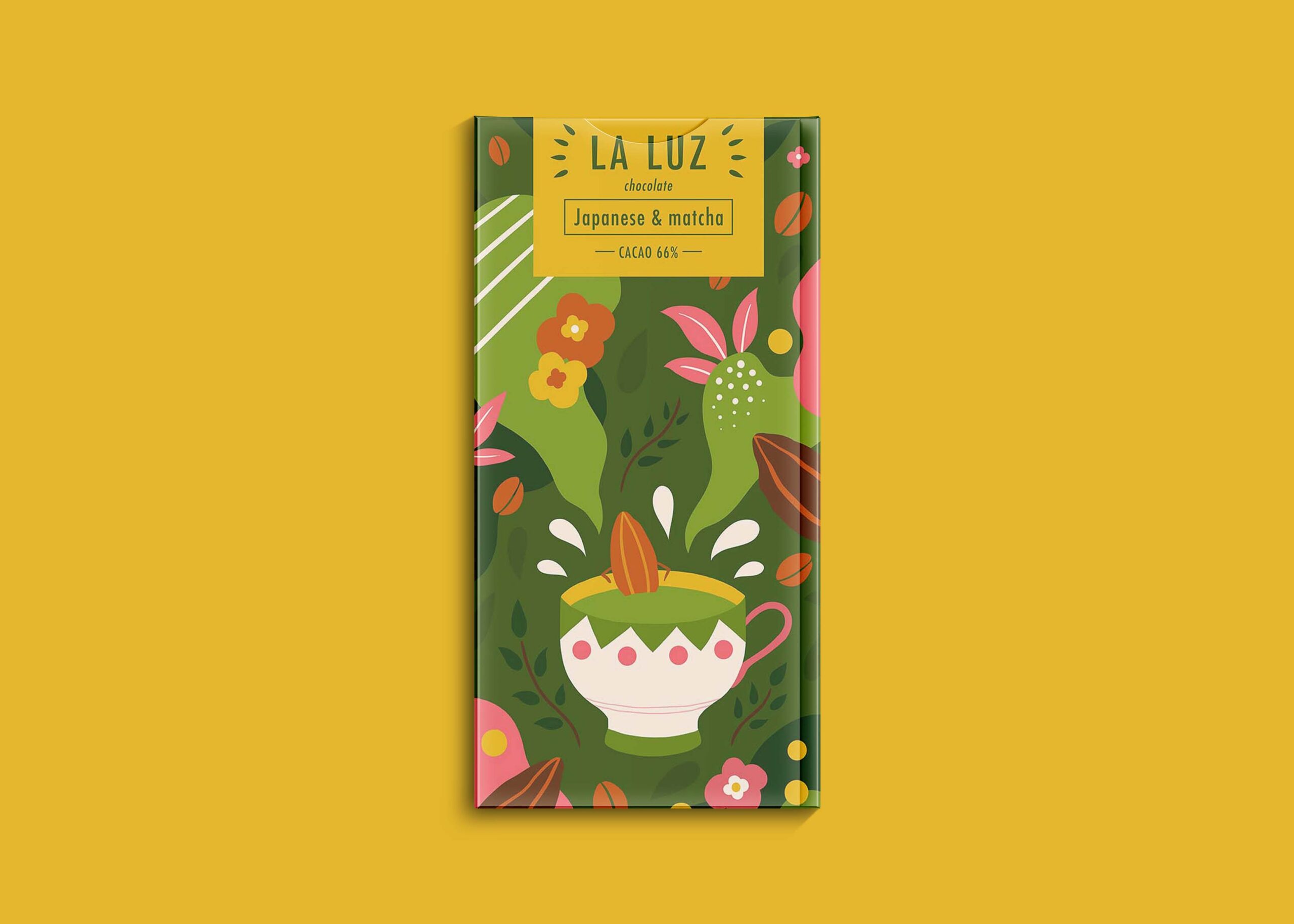 Matcha Chocolate Bar Mockup