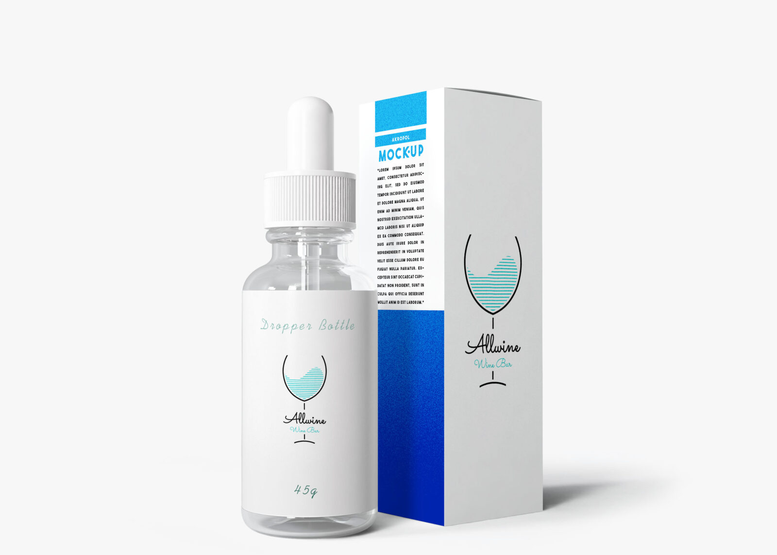 Allwine Dropper Bottle Mockup