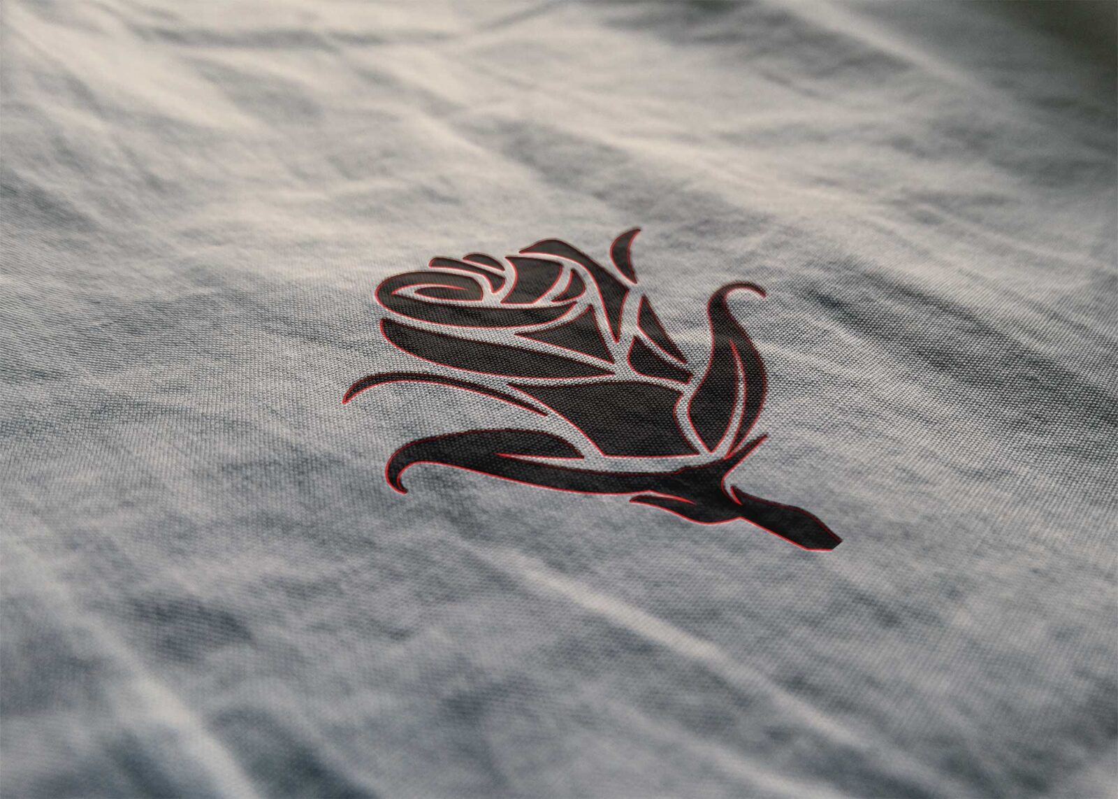 Basic Cloth Texture Logo Mockup