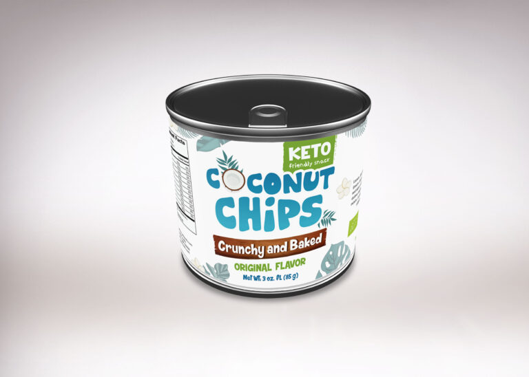 Coconut Chips Can Mockup
